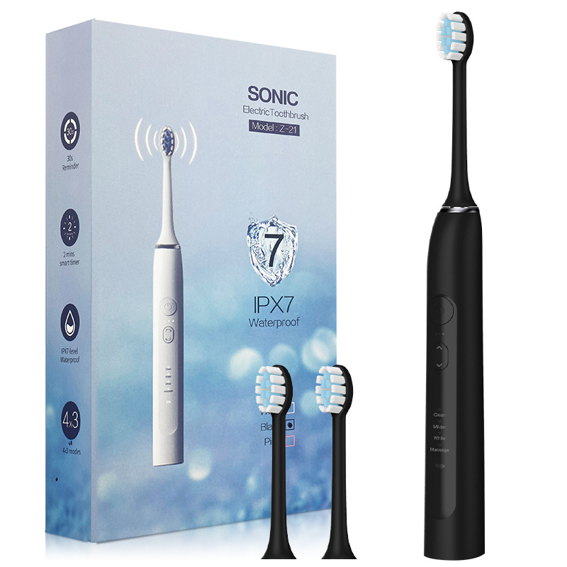 充电款软毛自动声波充电式智能洁牙电动牙刷